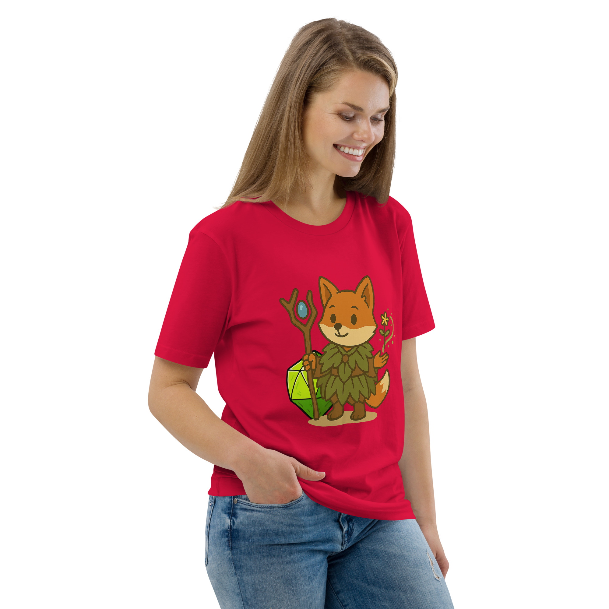 Dicefox Druid - DTF-Unisex-Bio-Baumwoll-T-Shirt – Bild 47