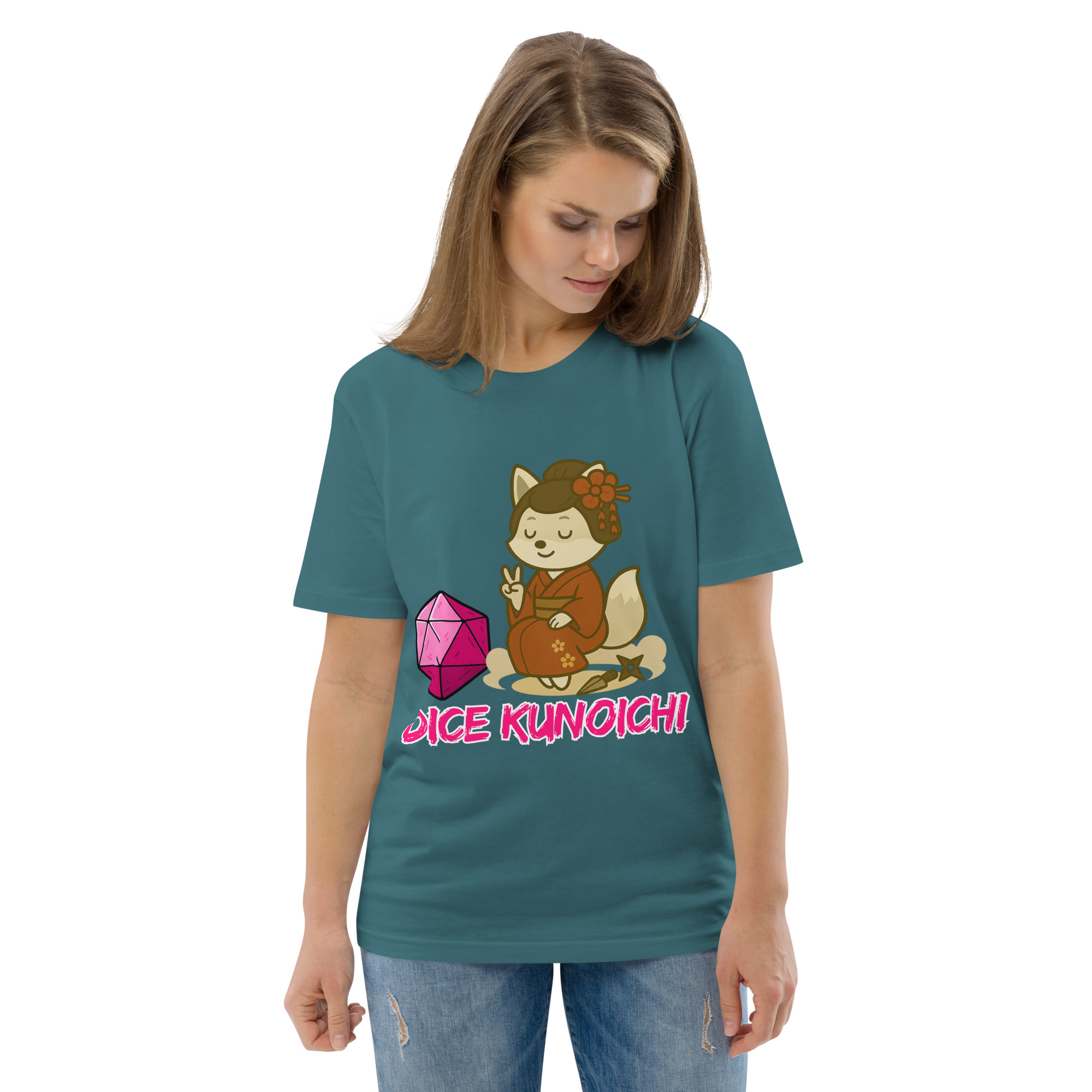 Dice Kunoishi - DTF-Unisex-Bio-Baumwoll-T-Shirt – Bild 50