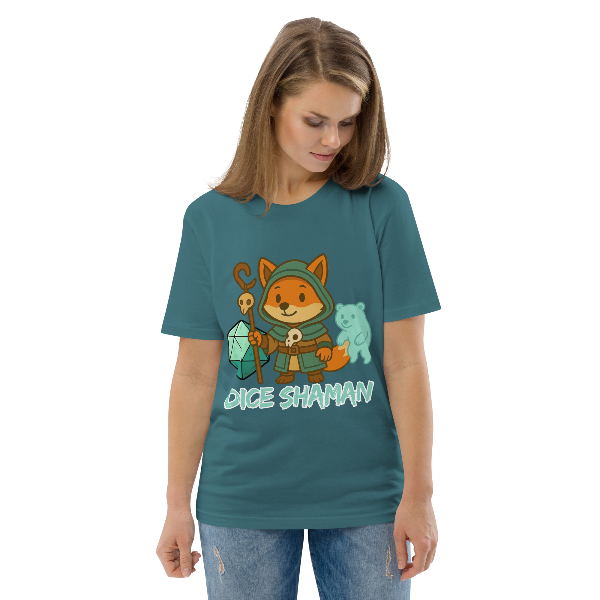 Dice Shaman - DTF-Unisex-Bio-Baumwoll-T-Shirt – Bild 51