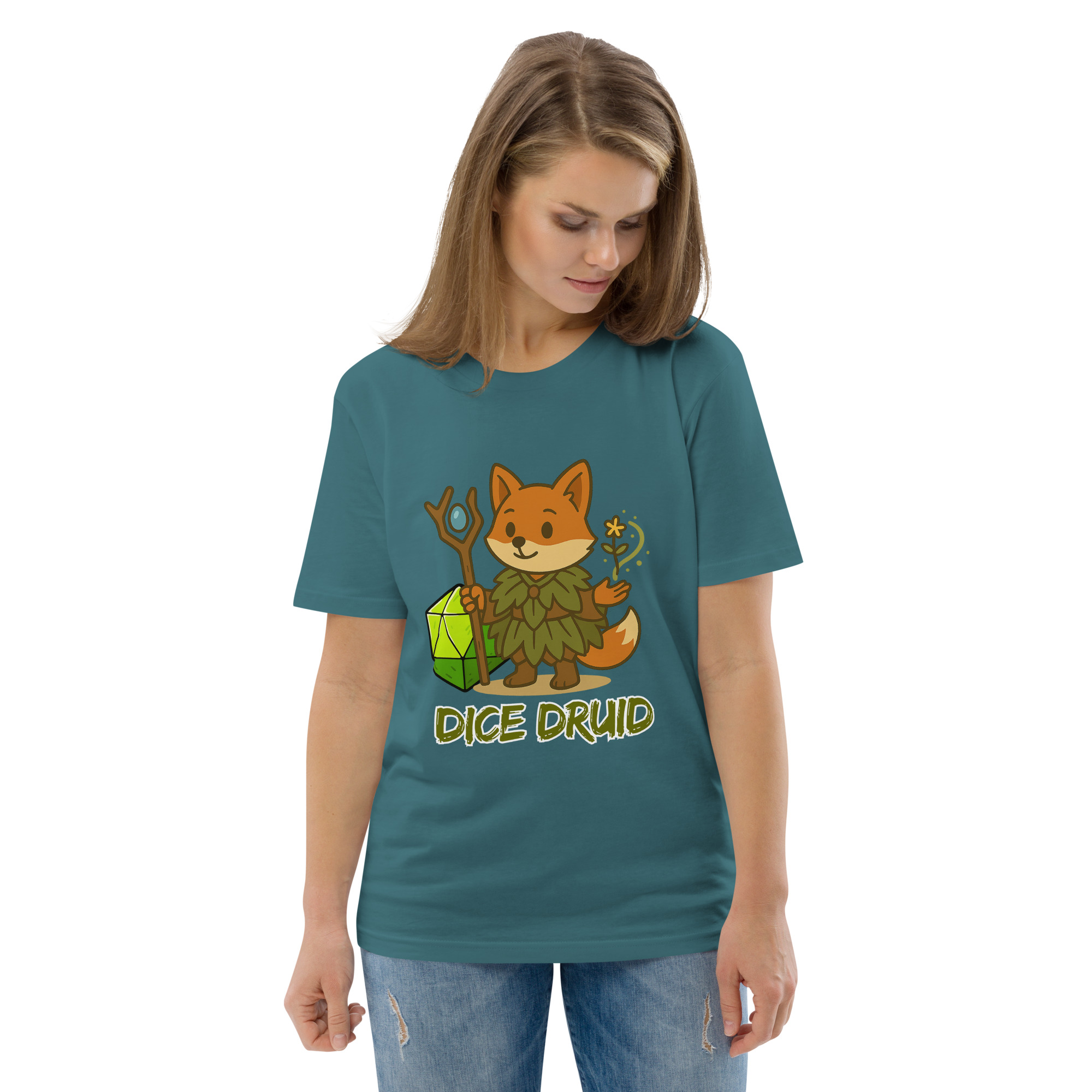 Dice Druid - DTF-Unisex-Bio-Baumwoll-T-Shirt – Bild 51