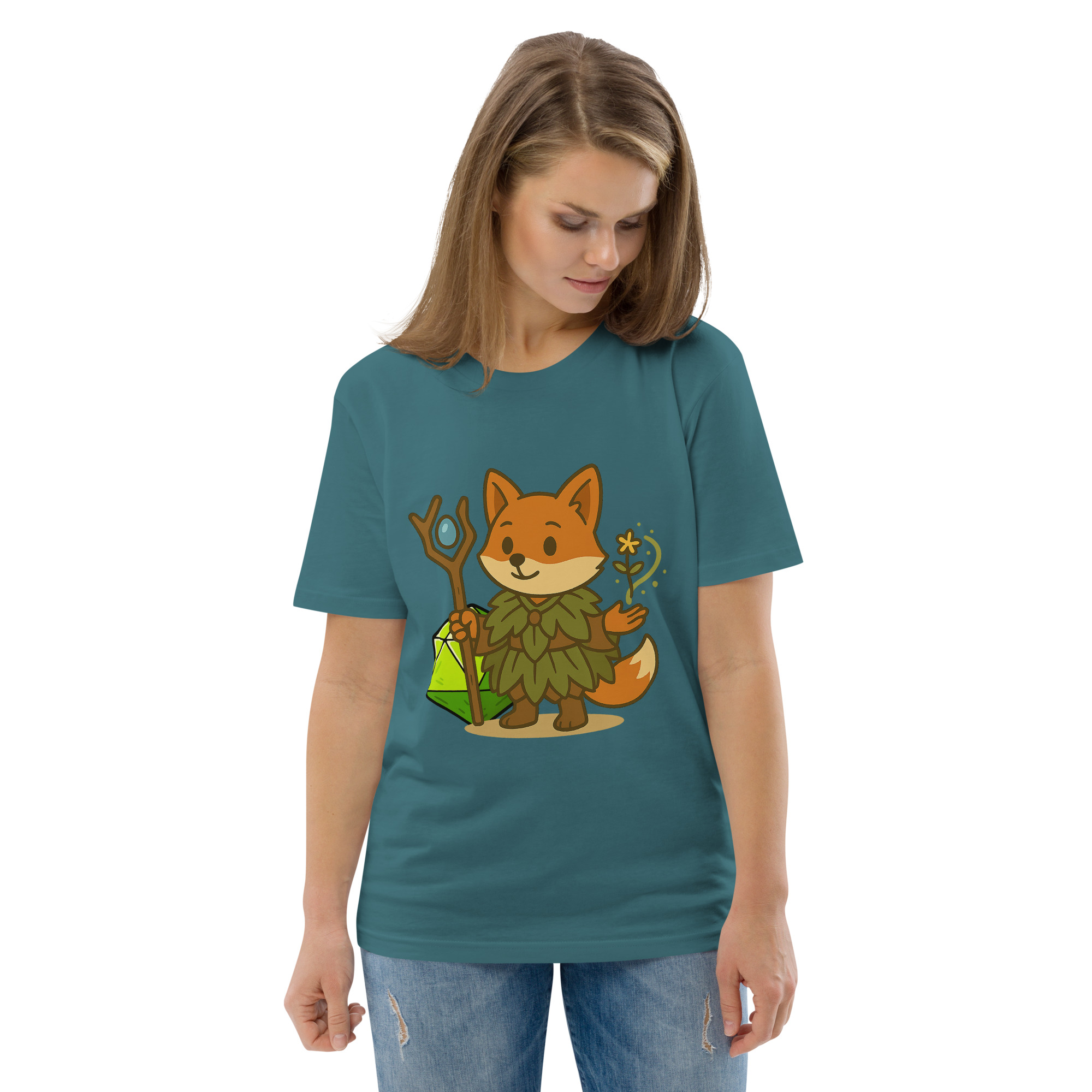 Dicefox Druid - DTF-Unisex-Bio-Baumwoll-T-Shirt – Bild 51