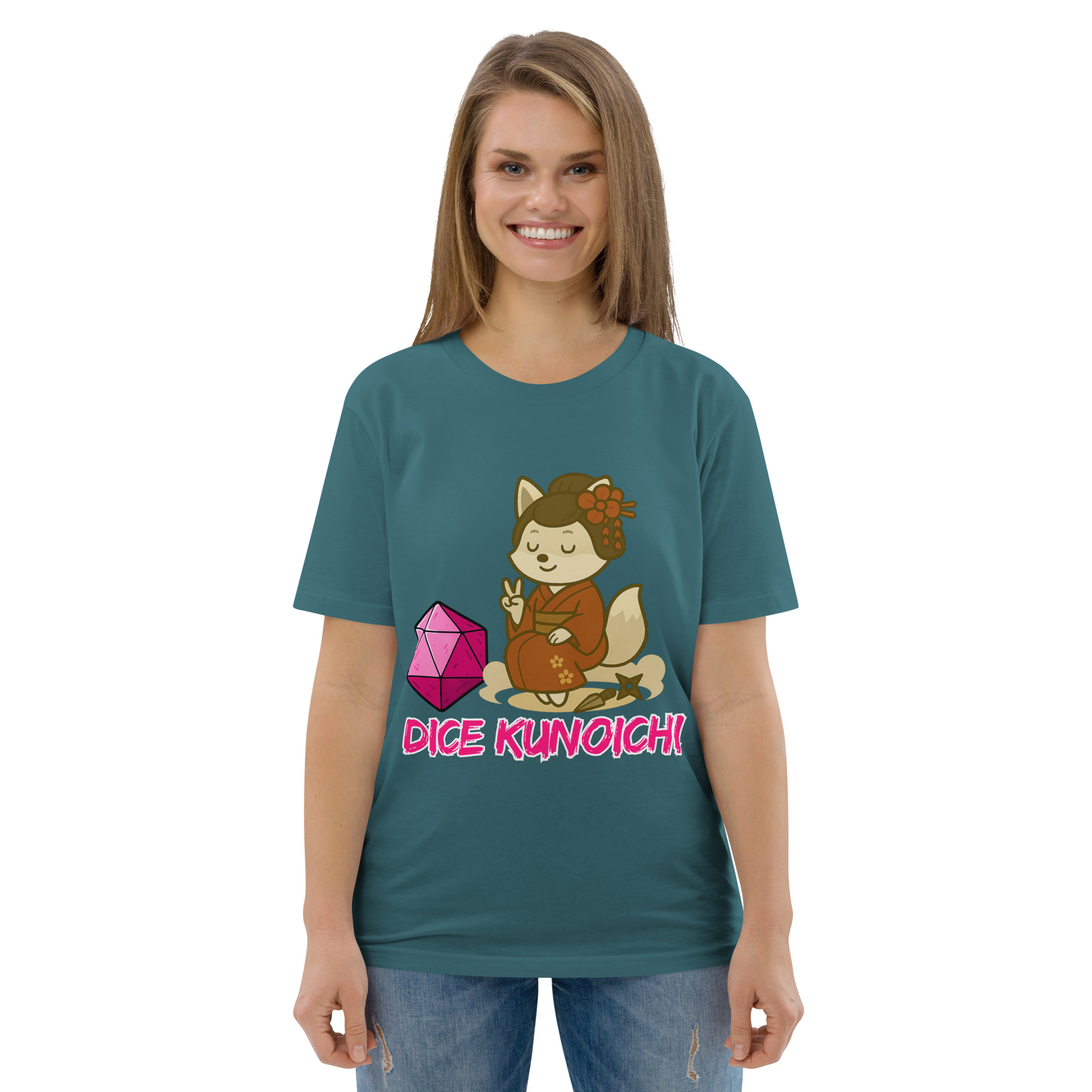 Dice Kunoishi - DTF-Unisex-Bio-Baumwoll-T-Shirt – Bild 49