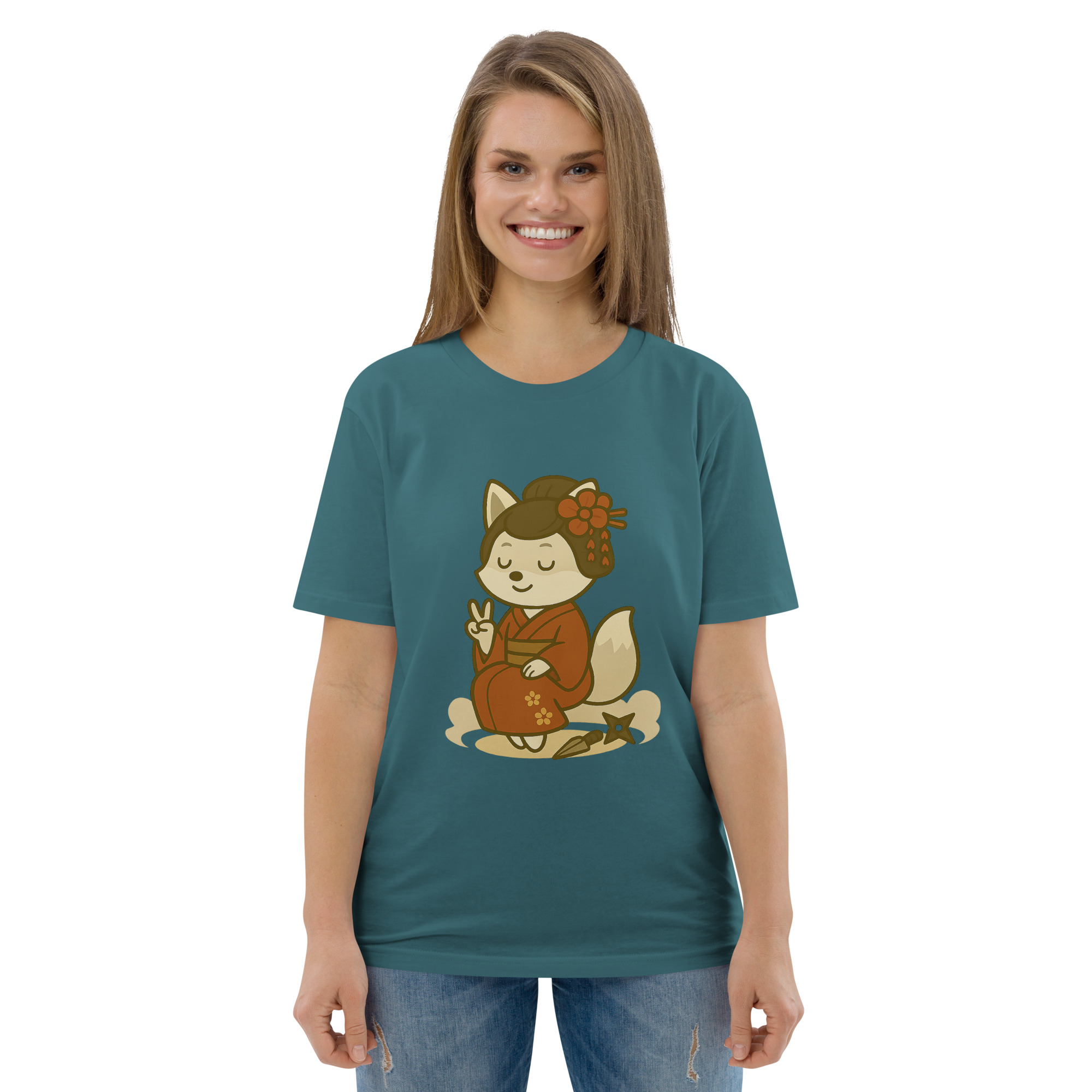 Fox Kunoishi - DTF-Unisex-Bio-Baumwoll-T-Shirt – Bild 50