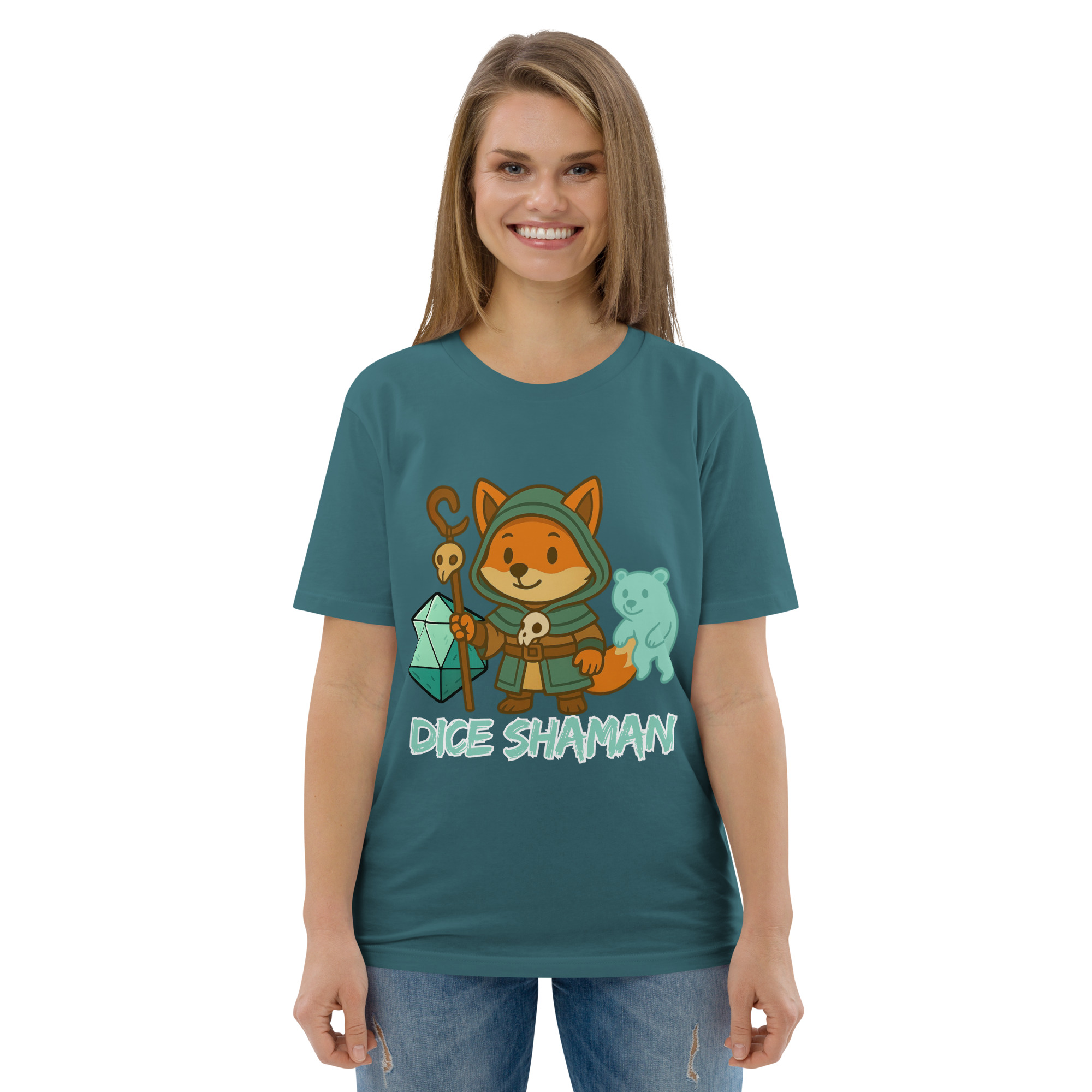 Dice Shaman - DTF-Unisex-Bio-Baumwoll-T-Shirt – Bild 50