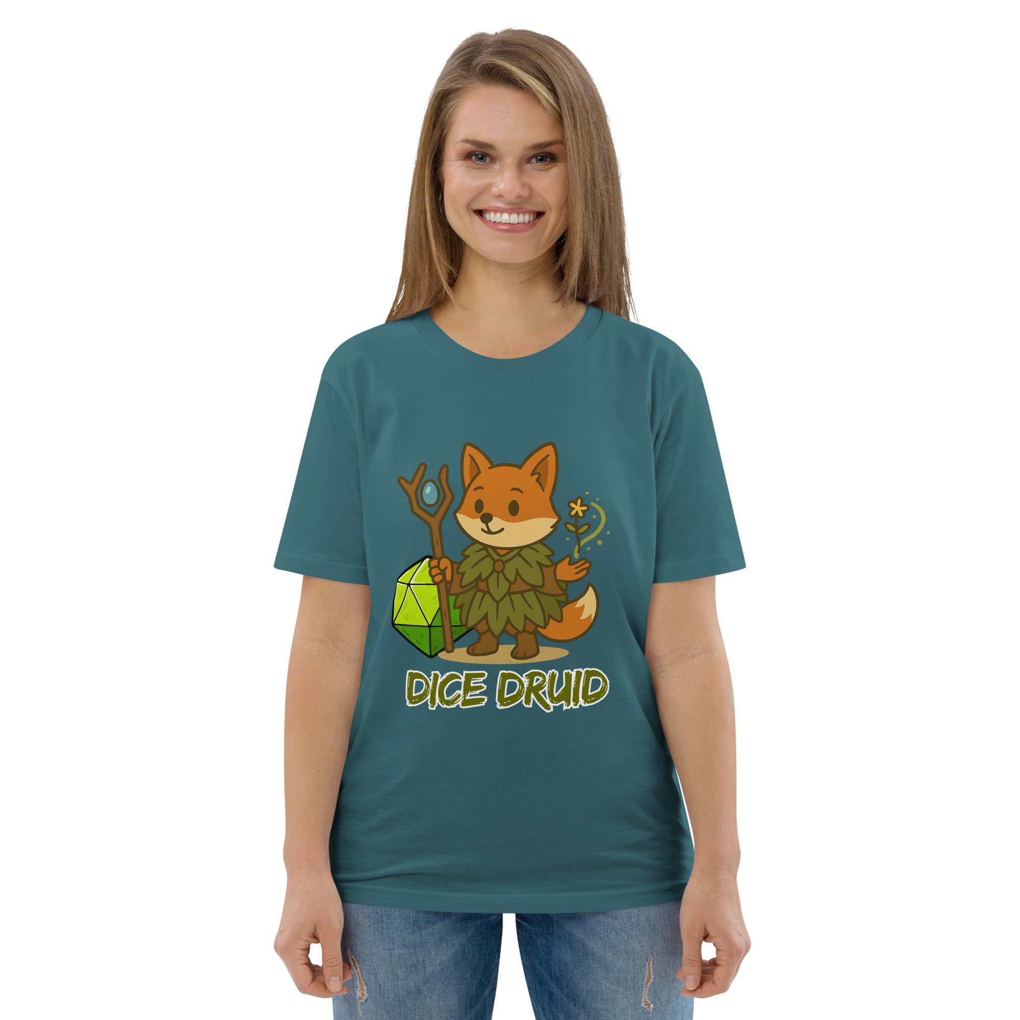 Dice Druid - DTF-Unisex-Bio-Baumwoll-T-Shirt – Bild 50