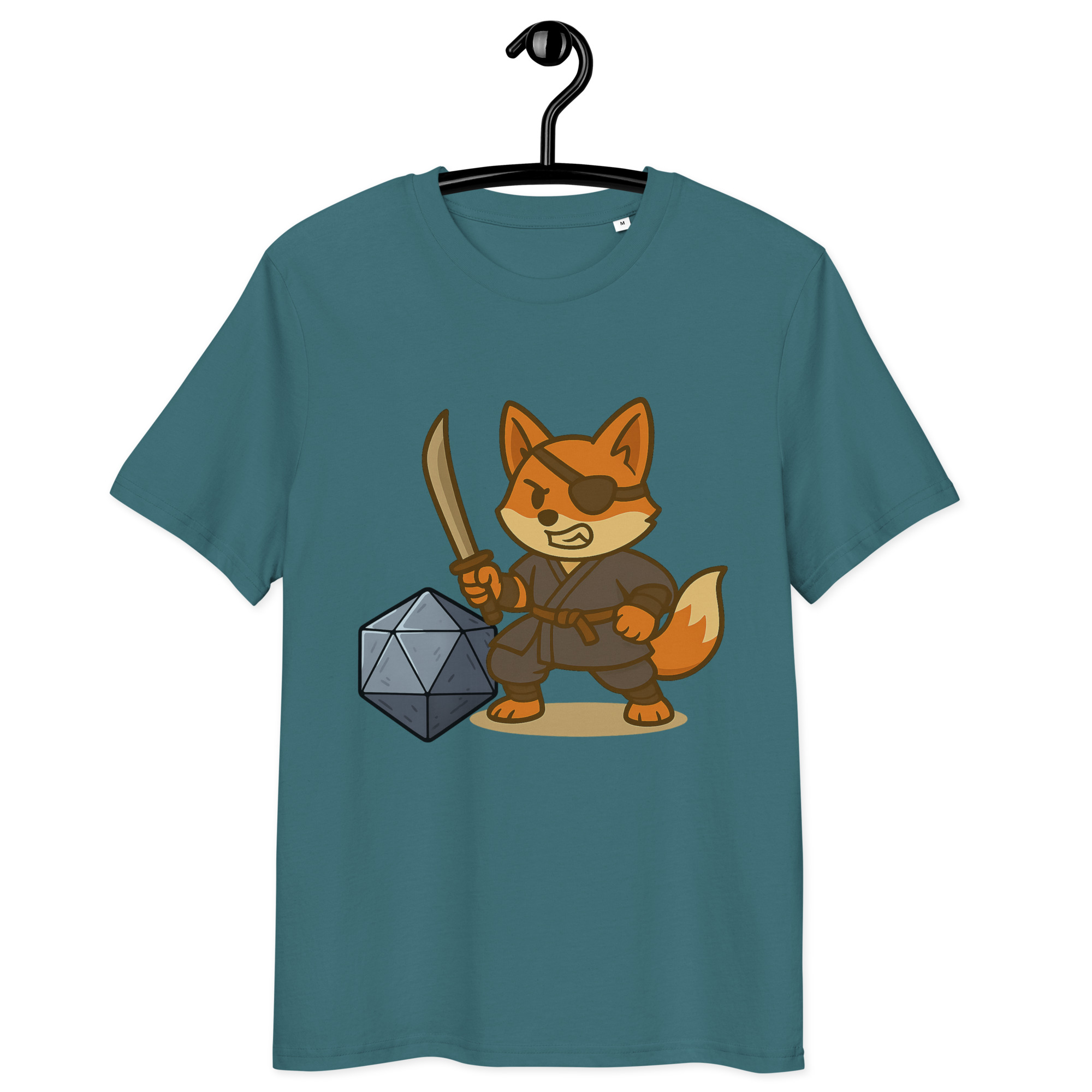 Dicefox Ronin - DTF-Unisex-Bio-Baumwoll-T-Shirt – Bild 12