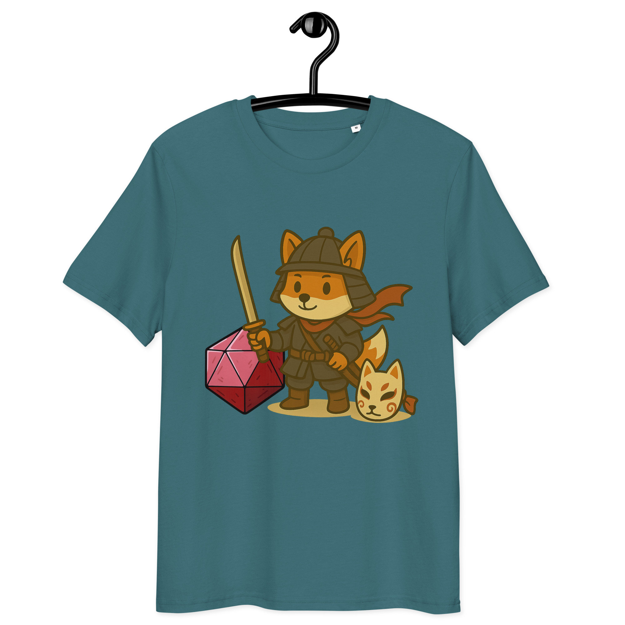 Dicefox Samurai - DTF-Unisex-Bio-Baumwoll-T-Shirt – Bild 14
