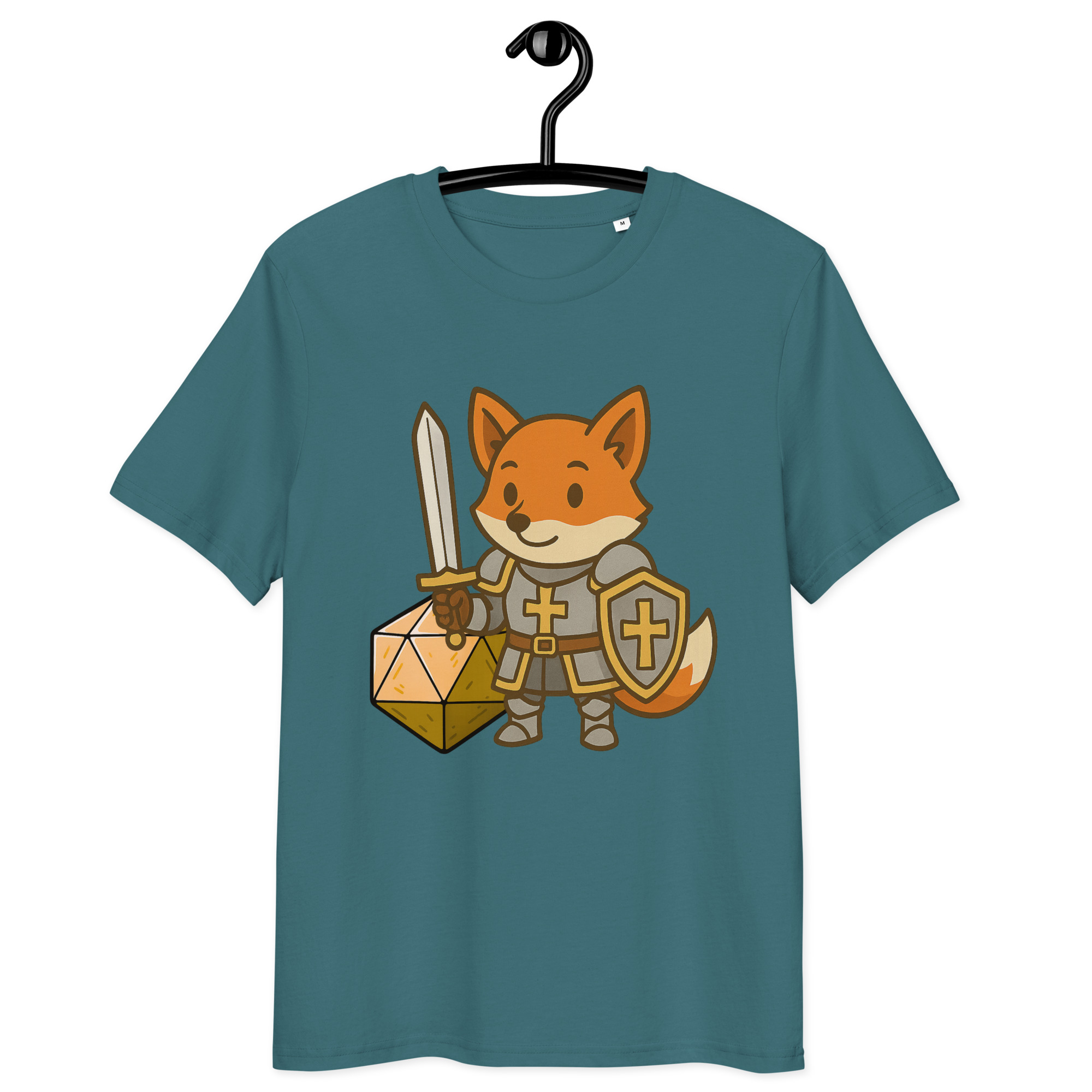 Dicefox Paladin - DTF-Unisex-Bio-Baumwoll-T-Shirt – Bild 14