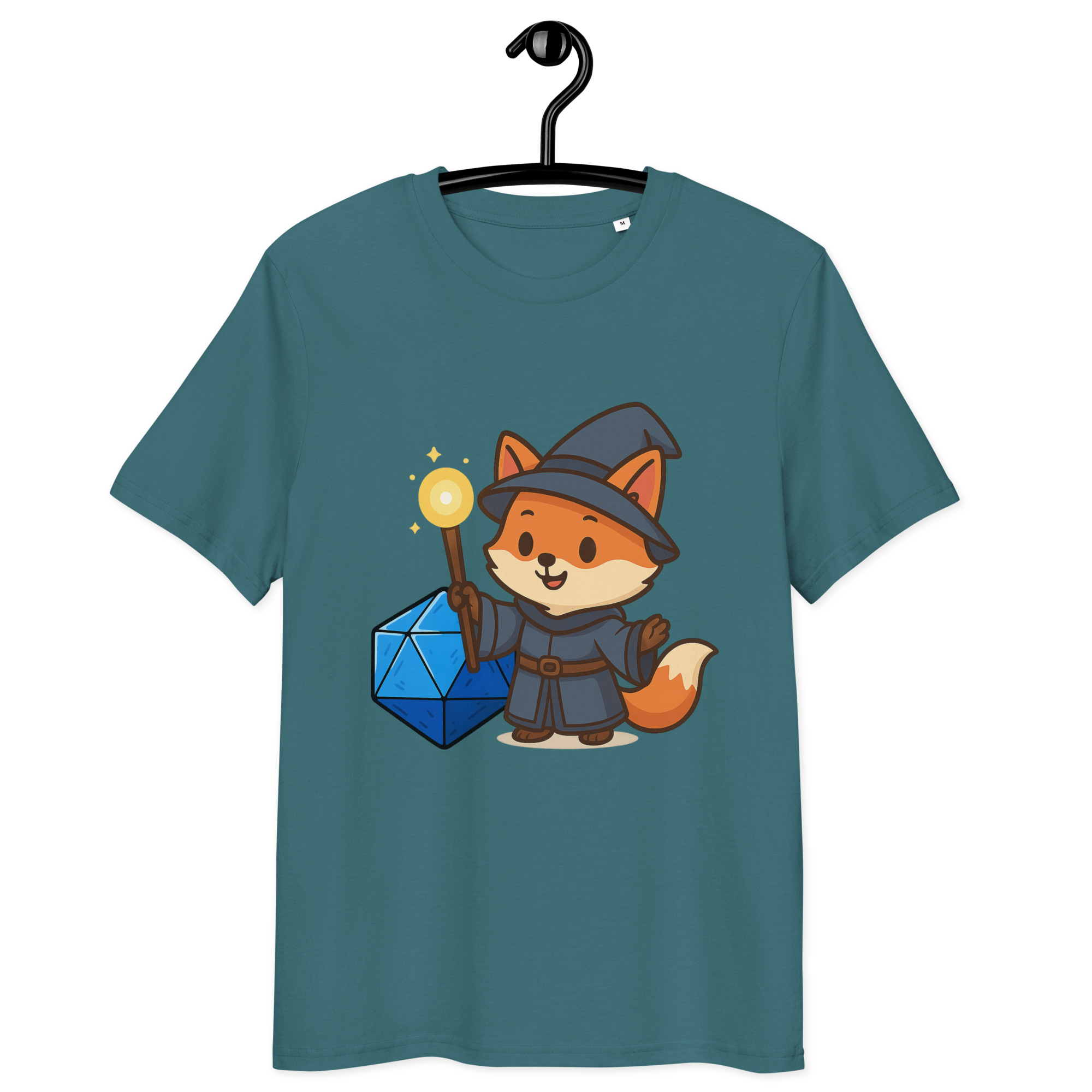 Dicefox Wizard - DTF-Unisex-Bio-Baumwoll-T-Shirt – Bild 13