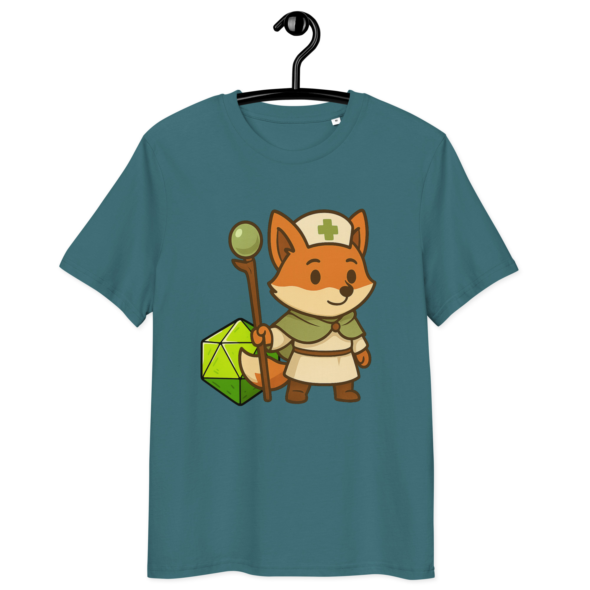Dicefox Cleric - DTF-Unisex-Bio-Baumwoll-T-Shirt – Bild 13
