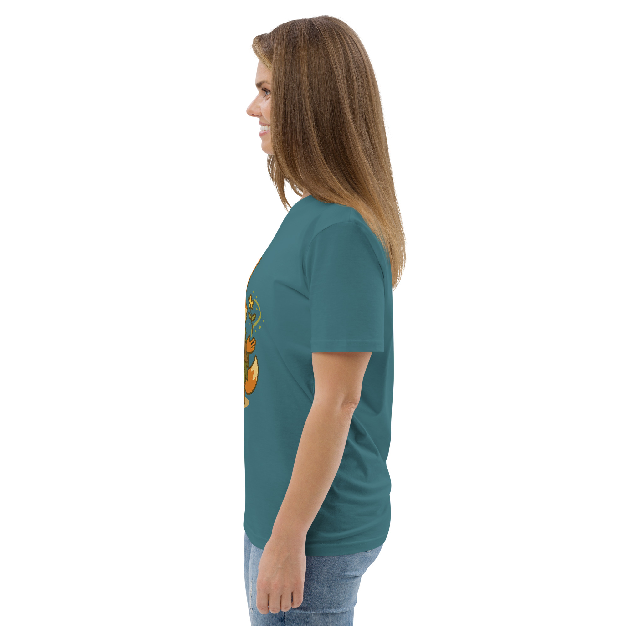 Fox Druid - DTF-Unisex-Bio-Baumwoll-T-Shirt – Bild 56