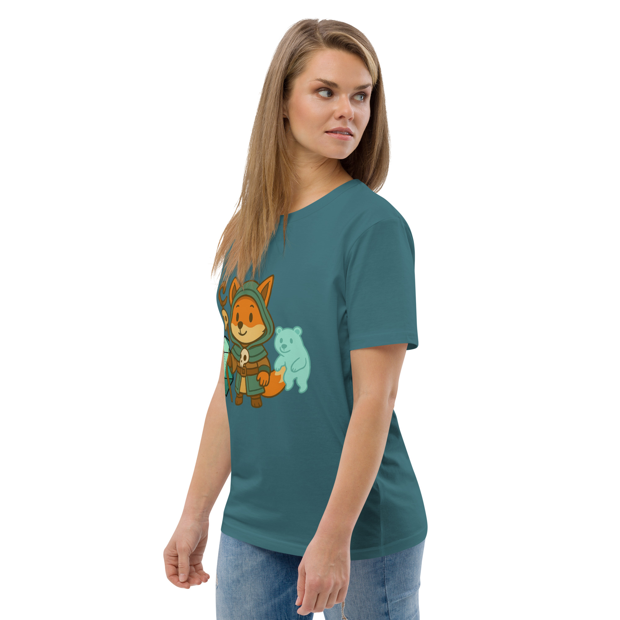 Dicefox Shaman - DTF-Unisex-Bio-Baumwoll-T-Shirt – Bild 54