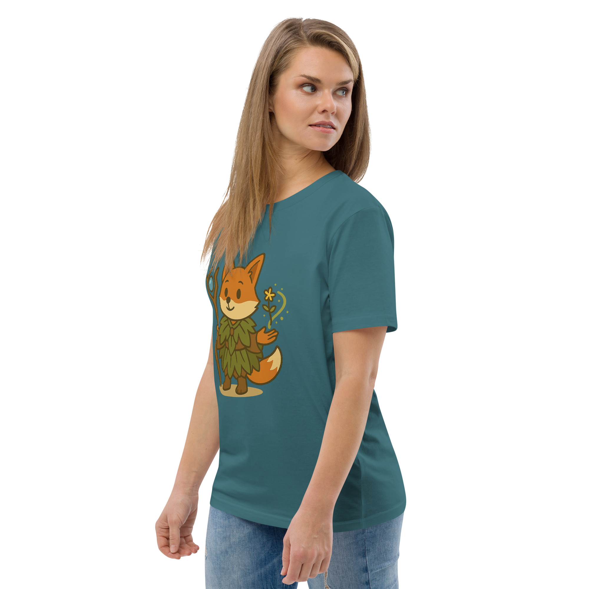 Fox Druid - DTF-Unisex-Bio-Baumwoll-T-Shirt – Bild 53