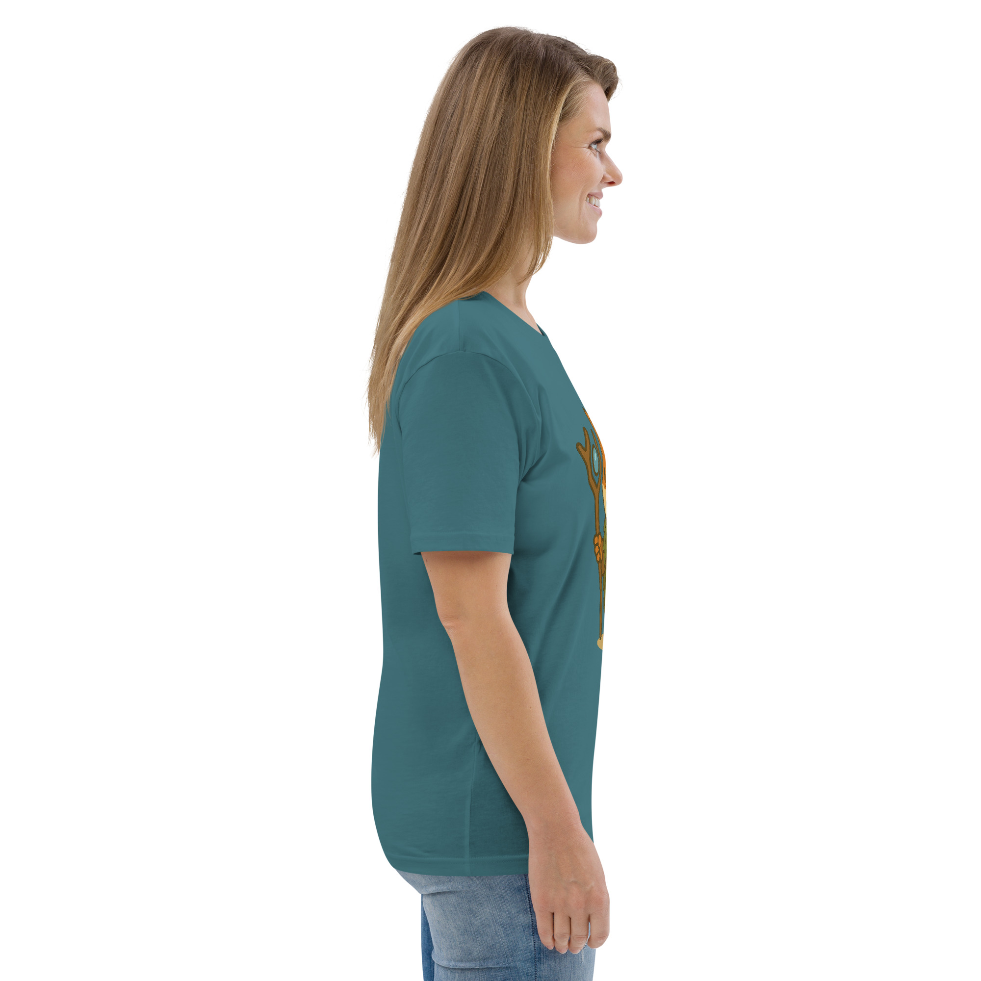 Fox Druid - DTF-Unisex-Bio-Baumwoll-T-Shirt – Bild 55