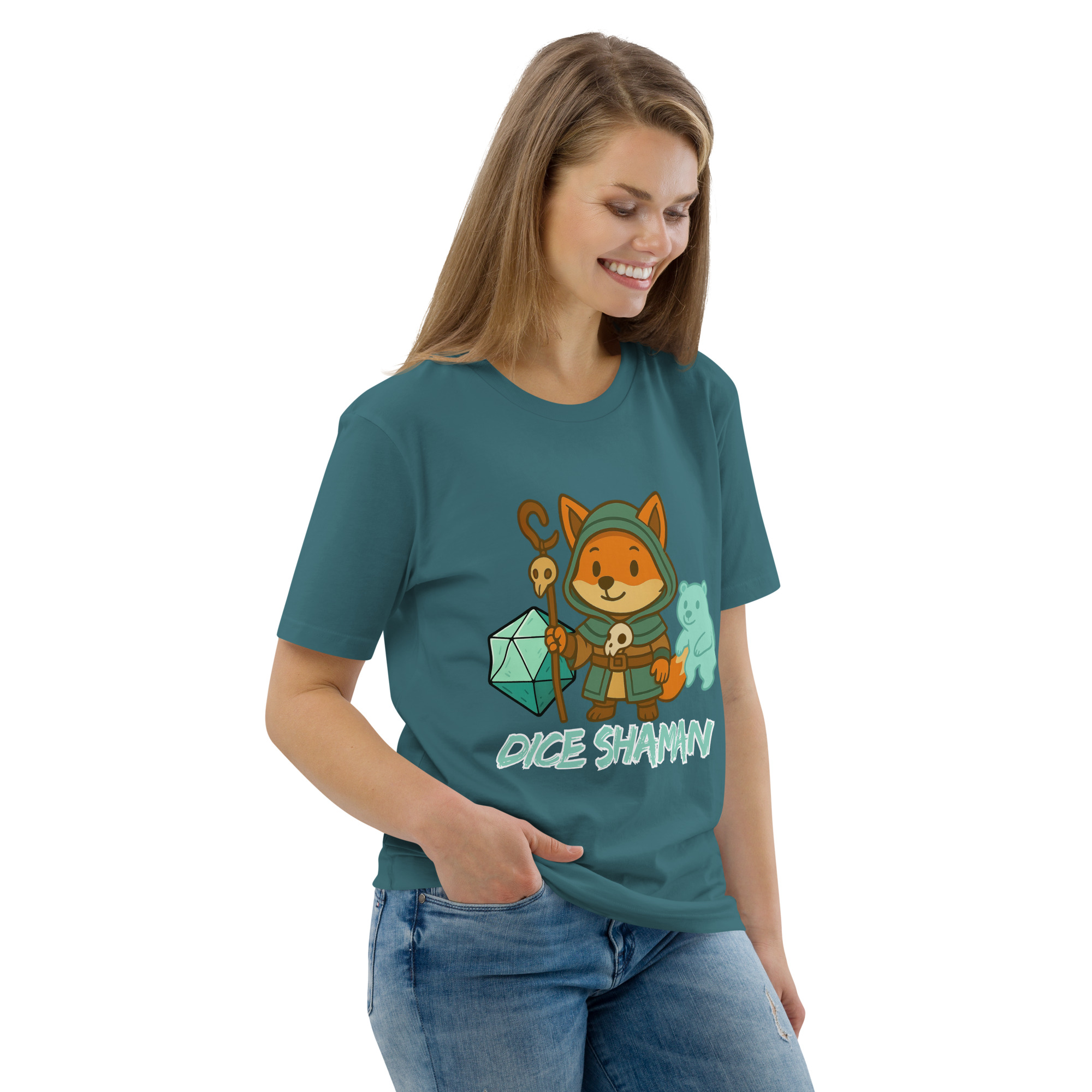 Dice Shaman - DTF-Unisex-Bio-Baumwoll-T-Shirt – Bild 55
