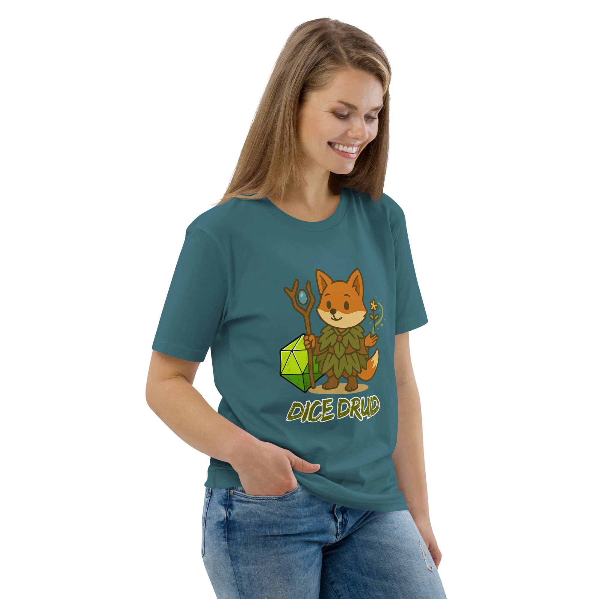 Dice Druid - DTF-Unisex-Bio-Baumwoll-T-Shirt – Bild 55
