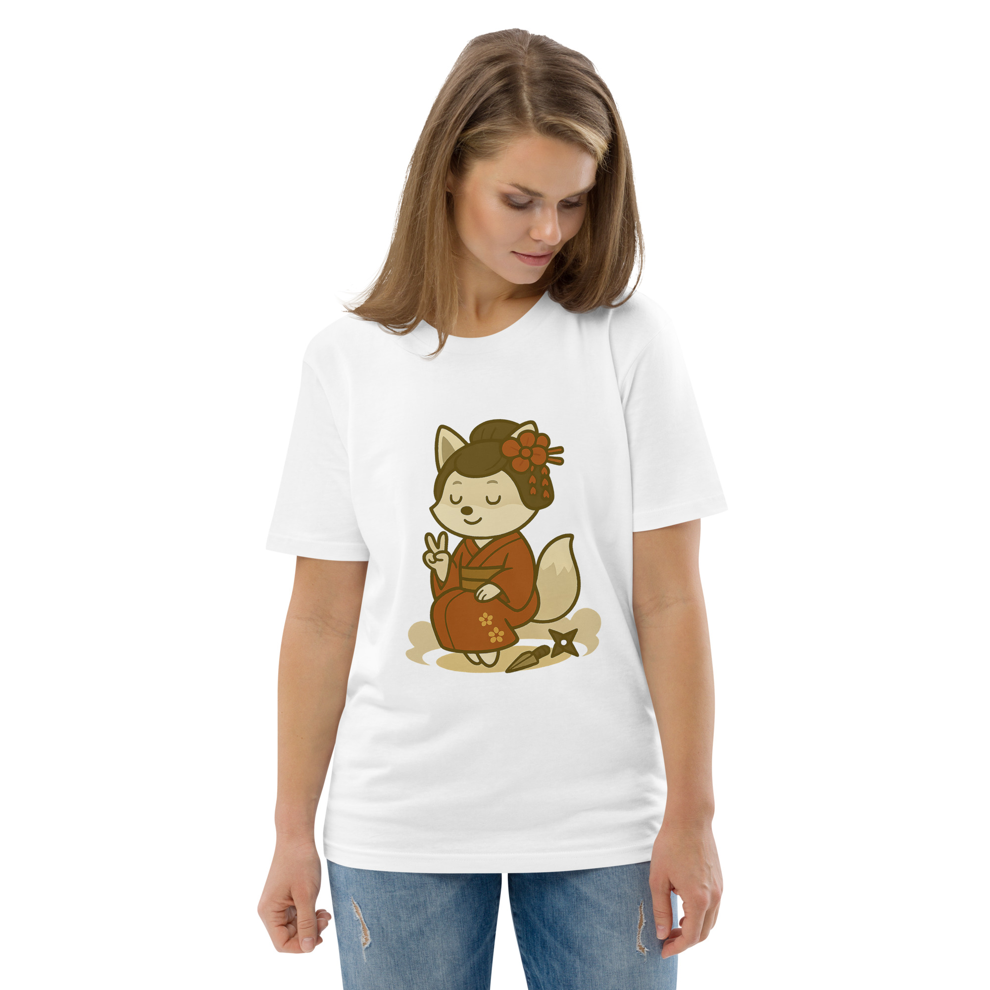 Fox Kunoishi - DTF-Unisex-Bio-Baumwoll-T-Shirt – Bild 114