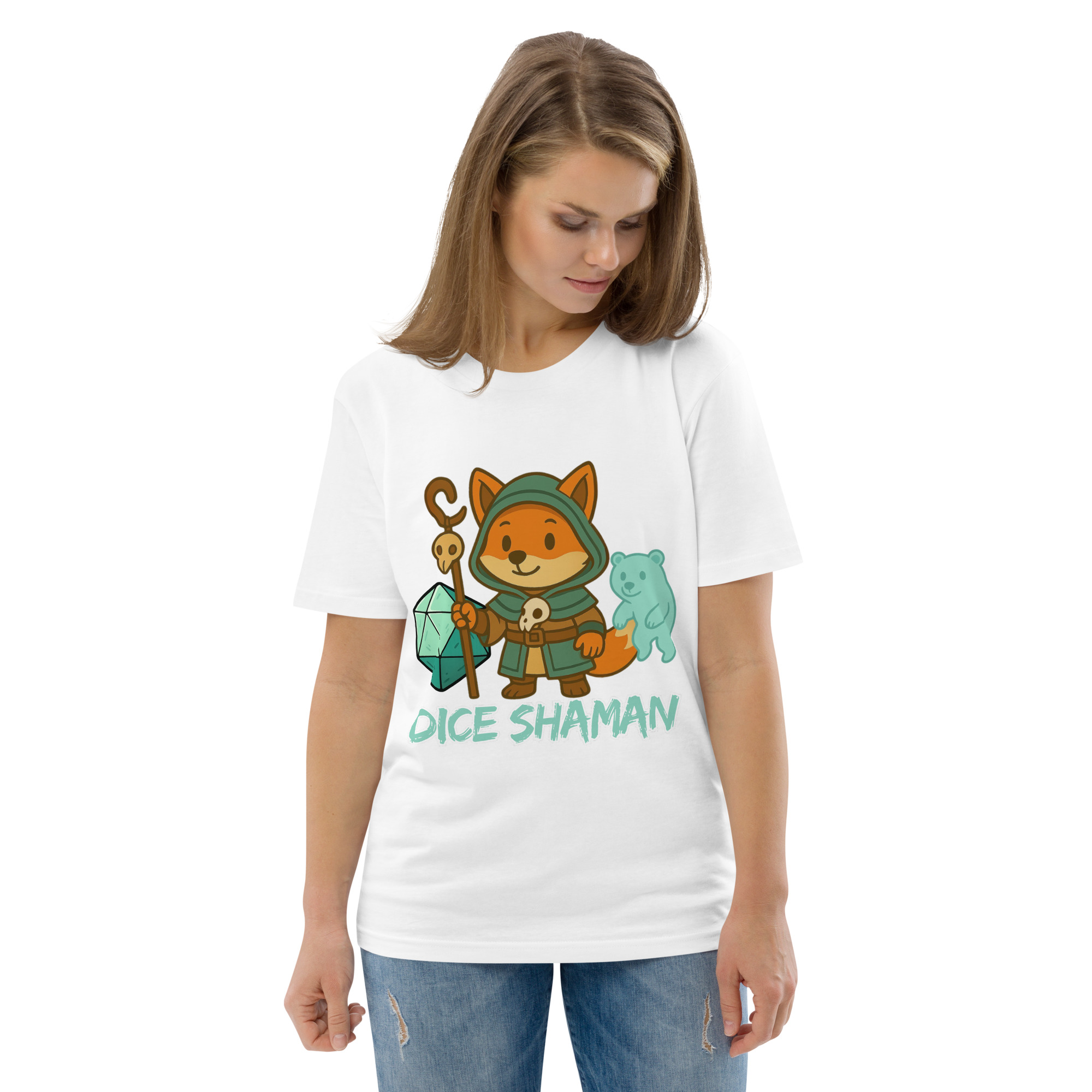 Dice Shaman - DTF-Unisex-Bio-Baumwoll-T-Shirt – Bild 114