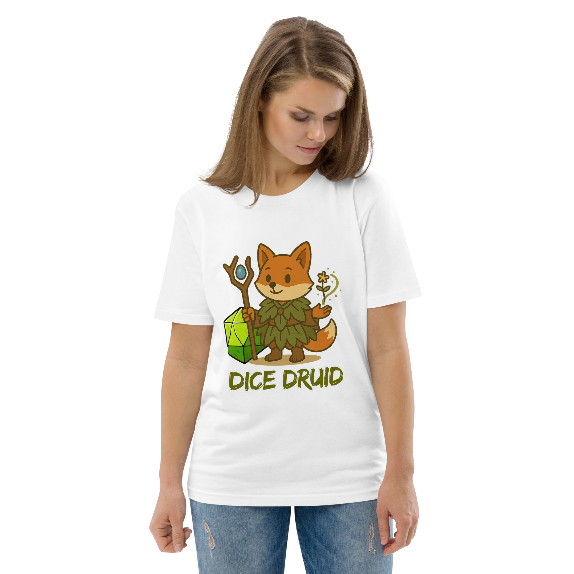 Dice Druid - DTF-Unisex-Bio-Baumwoll-T-Shirt – Bild 114