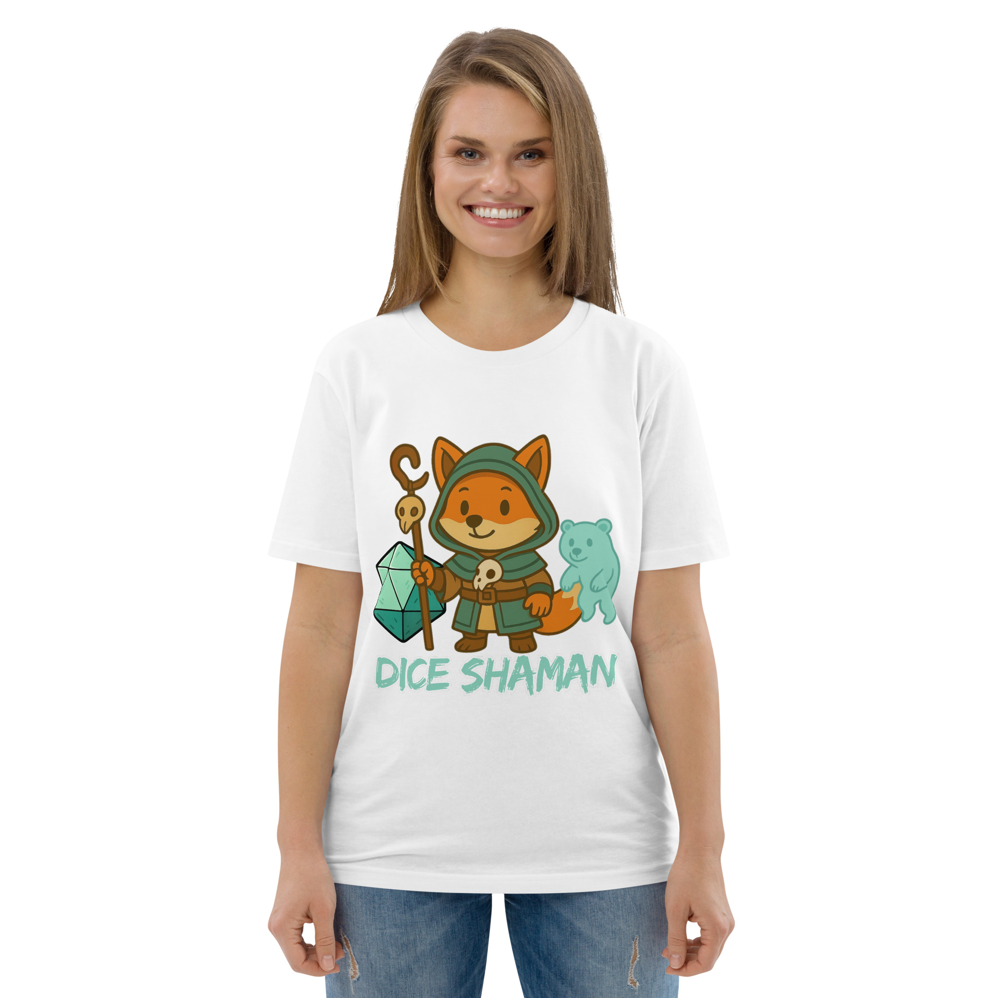 Dice Shaman - DTF-Unisex-Bio-Baumwoll-T-Shirt – Bild 113
