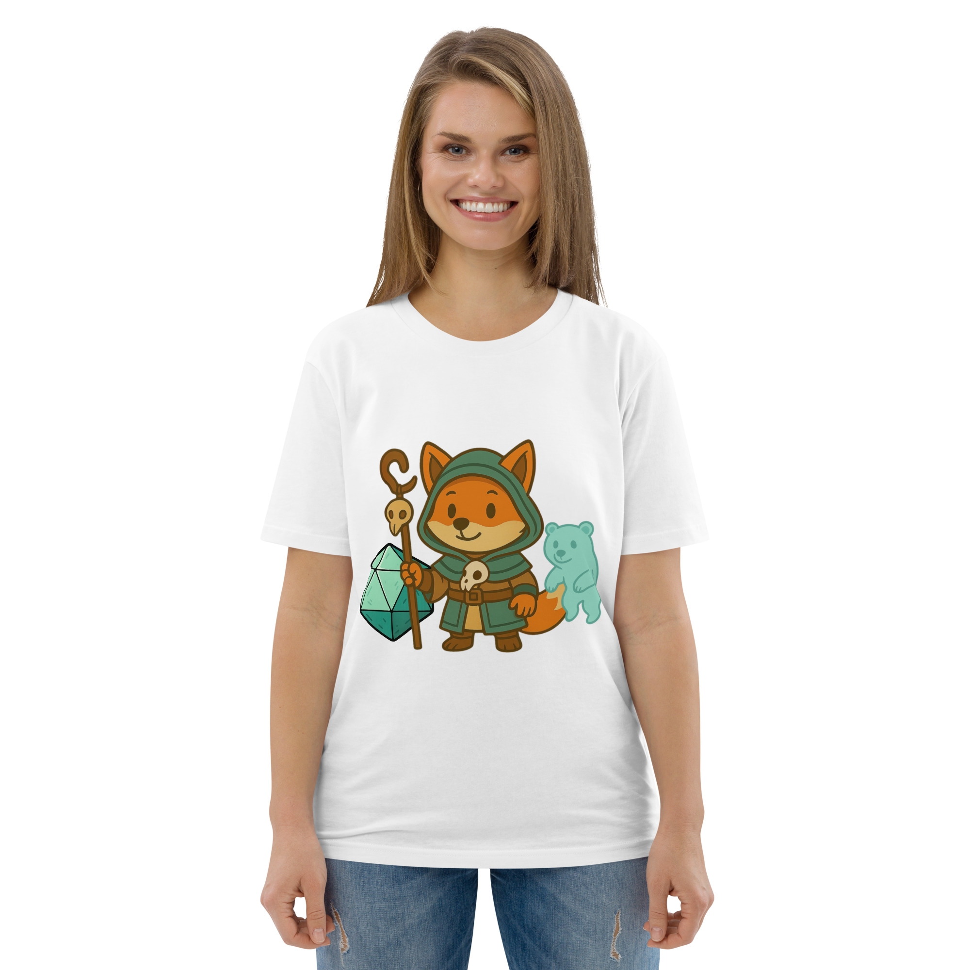 Dicefox Shaman - DTF-Unisex-Bio-Baumwoll-T-Shirt – Bild 113