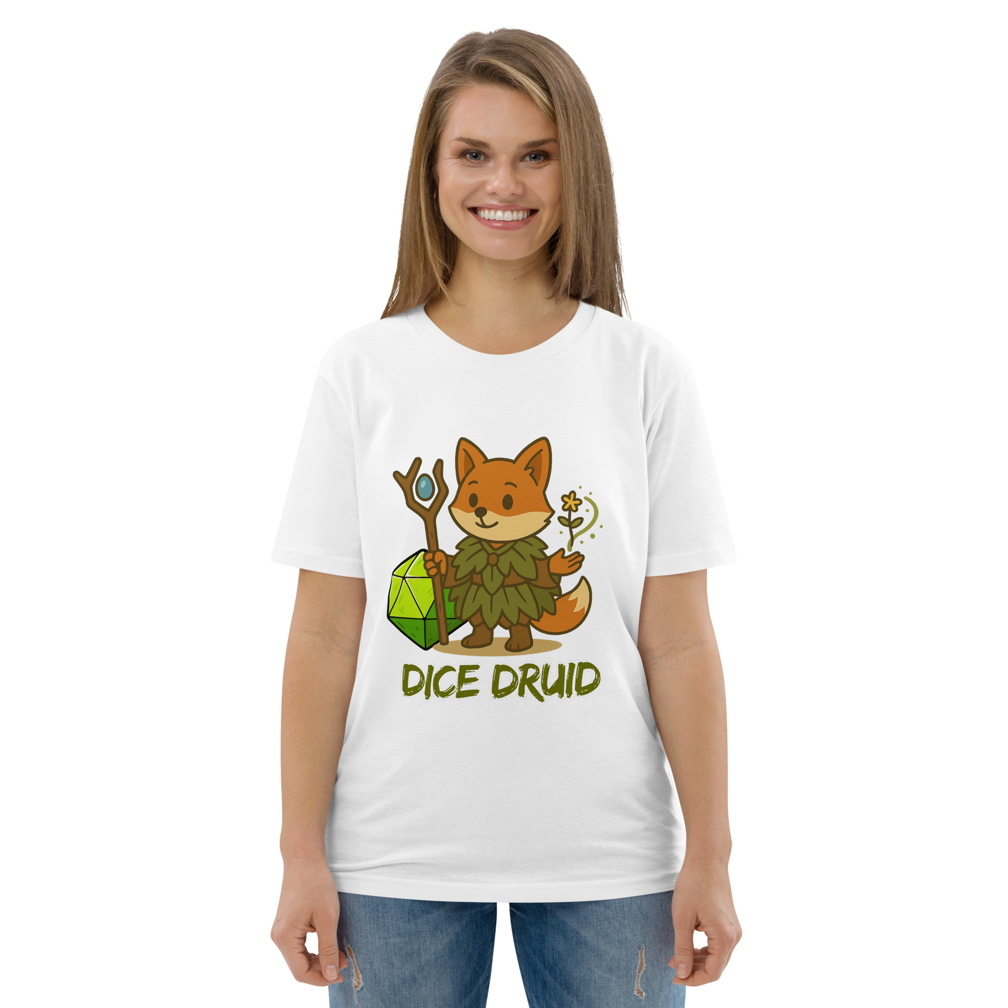 Dice Druid - DTF-Unisex-Bio-Baumwoll-T-Shirt – Bild 113