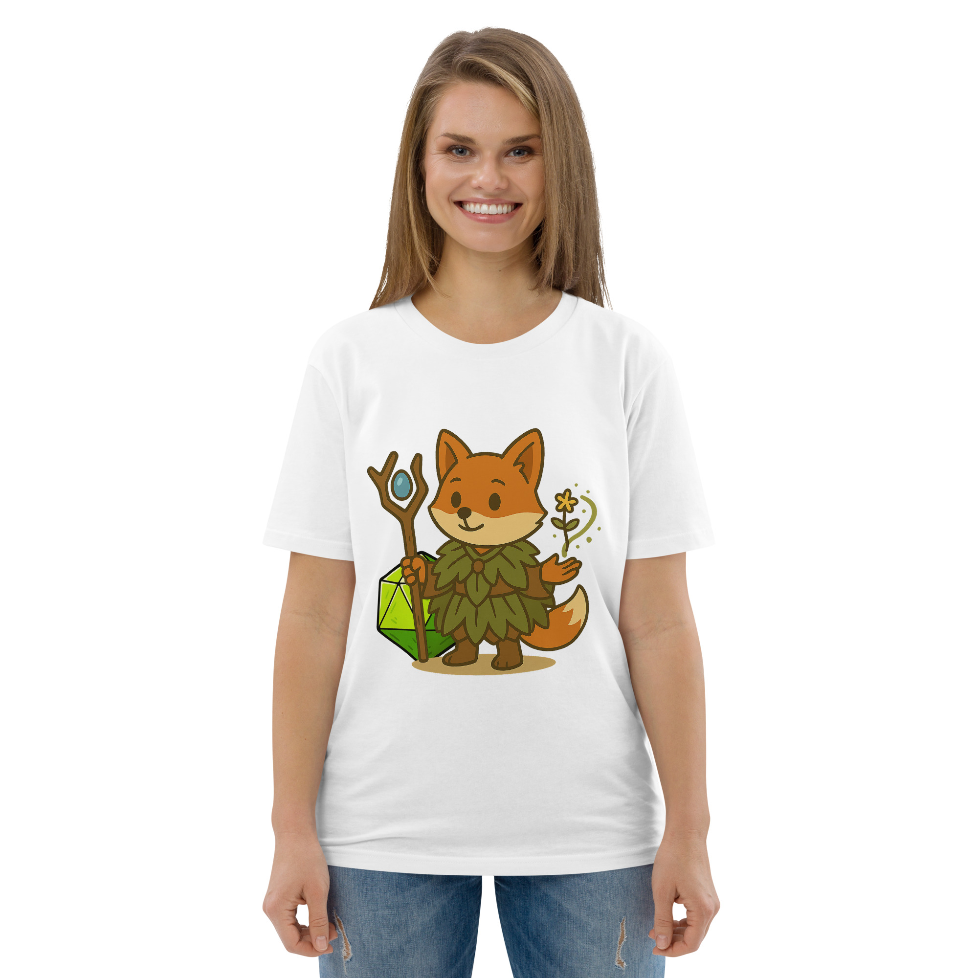 Dicefox Druid - DTF-Unisex-Bio-Baumwoll-T-Shirt – Bild 113