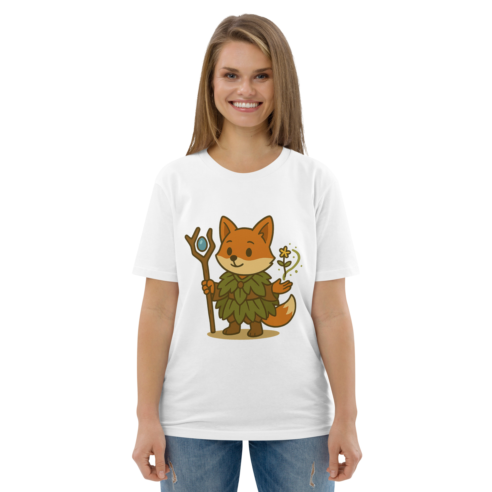 Fox Druid - DTF-Unisex-Bio-Baumwoll-T-Shirt – Bild 112