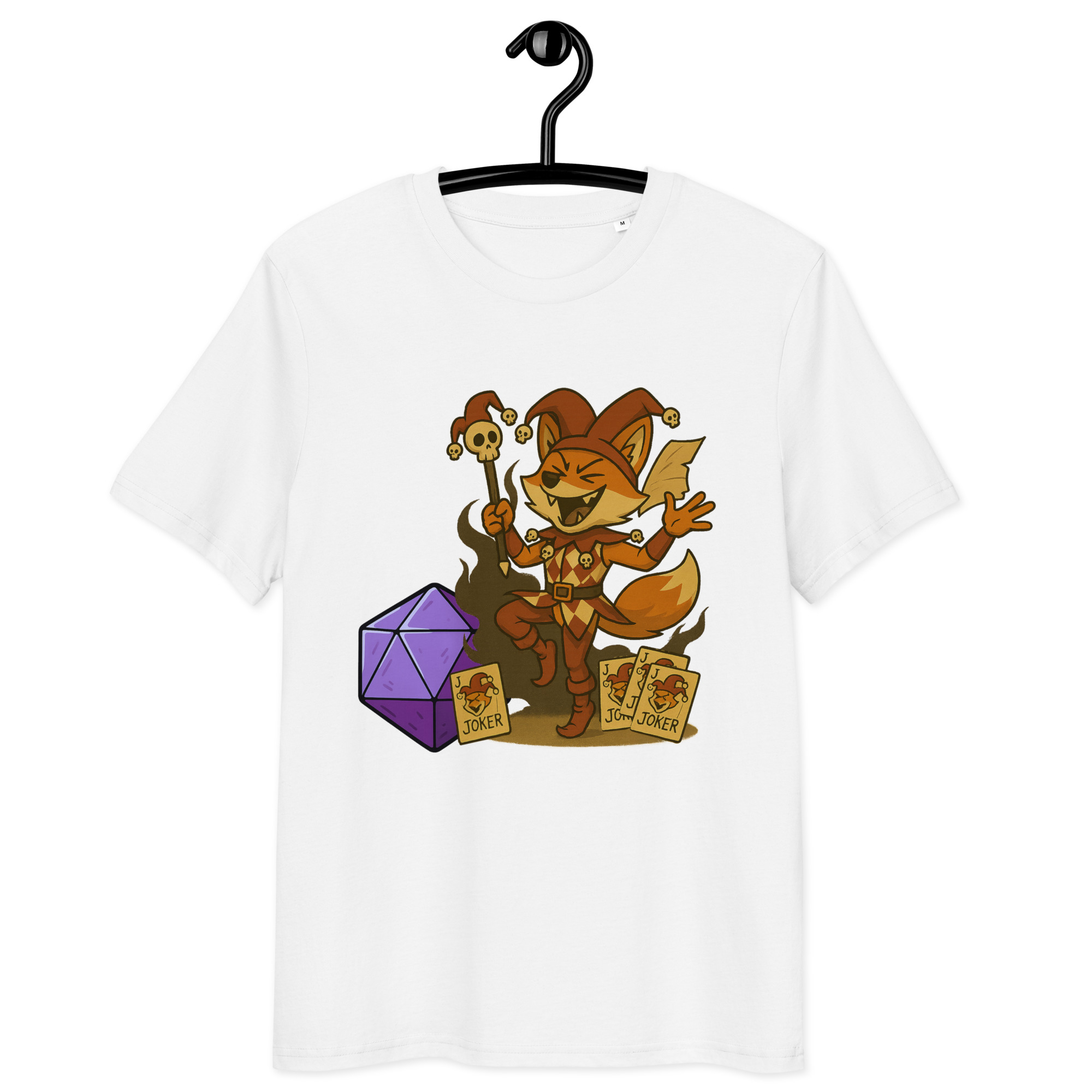 Dicefox Jester - DTF-Unisex-Bio-Baumwoll-T-Shirt – Bild 29