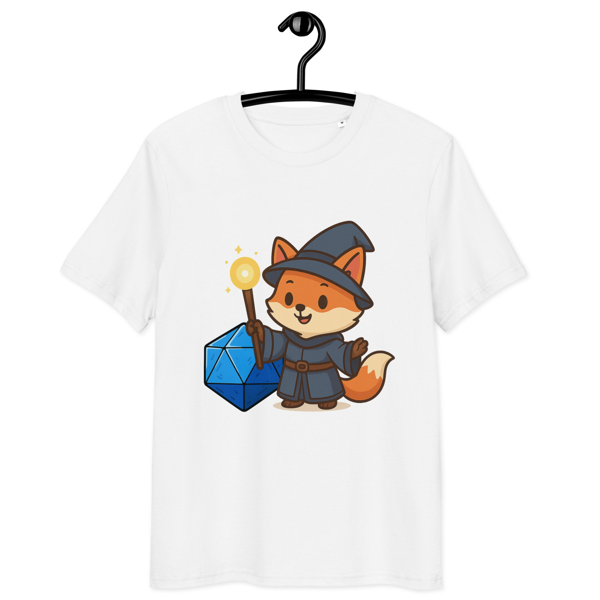 Dicefox Wizard - DTF-Unisex-Bio-Baumwoll-T-Shirt – Bild 28