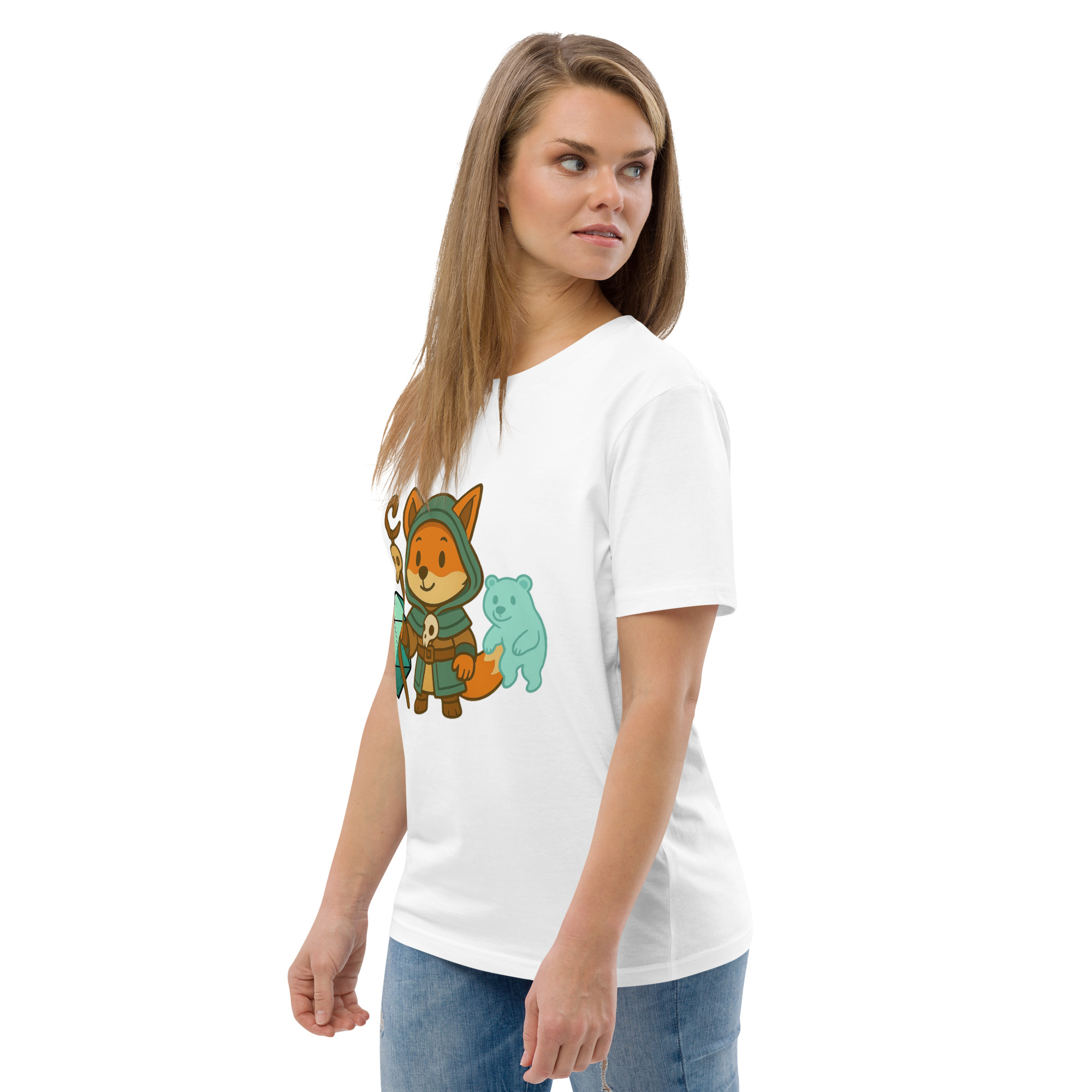 Dicefox Shaman - DTF-Unisex-Bio-Baumwoll-T-Shirt – Bild 117