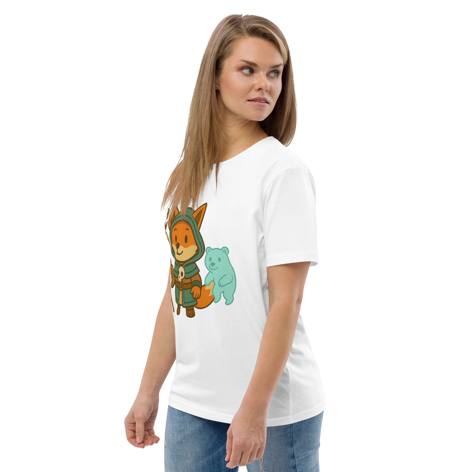 Fox Shaman - DTF-Unisex-Bio-Baumwoll-T-Shirt – Bild 117