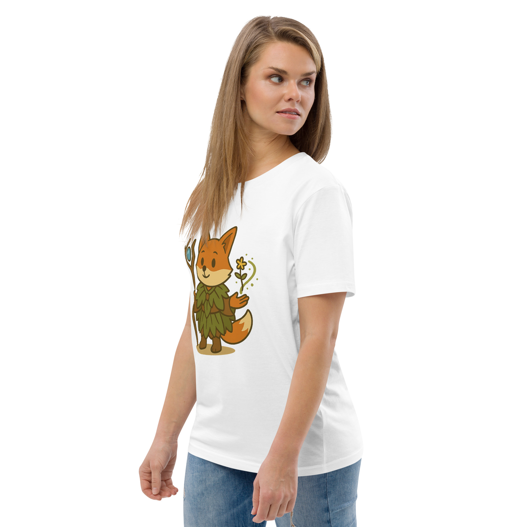 Fox Druid - DTF-Unisex-Bio-Baumwoll-T-Shirt – Bild 116