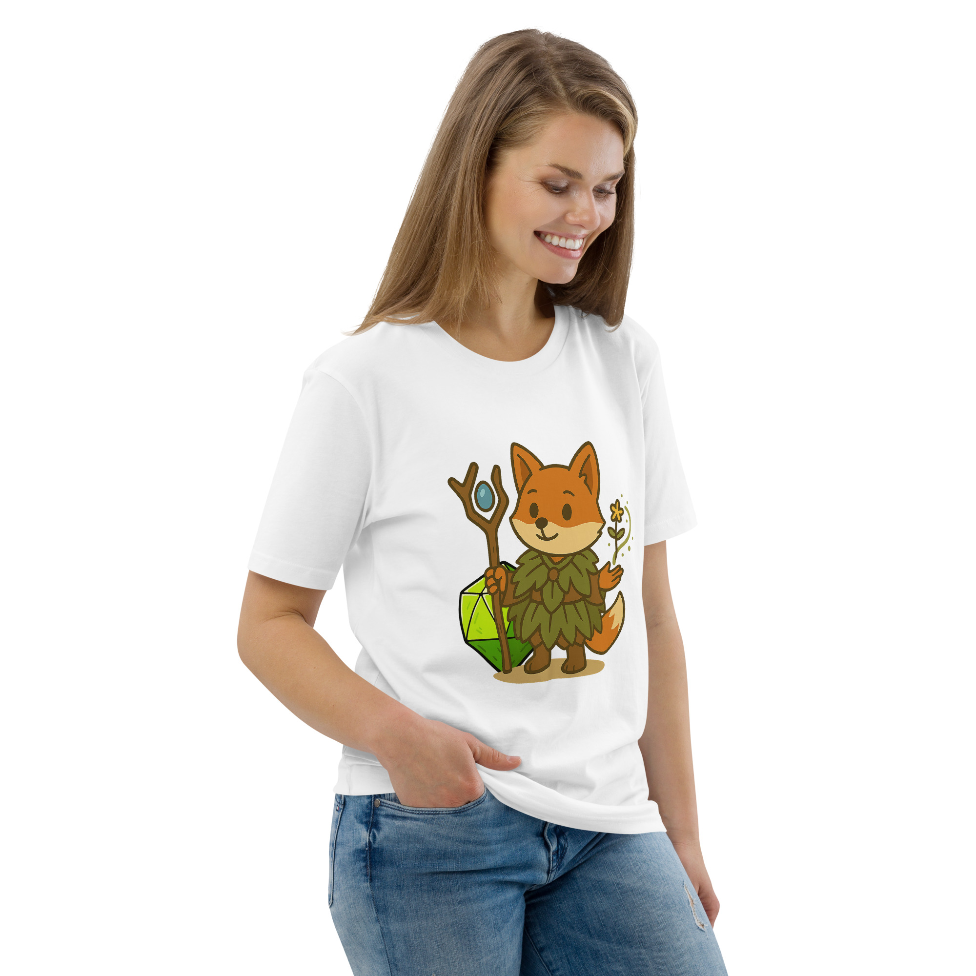 Dicefox Druid - DTF-Unisex-Bio-Baumwoll-T-Shirt – Bild 118