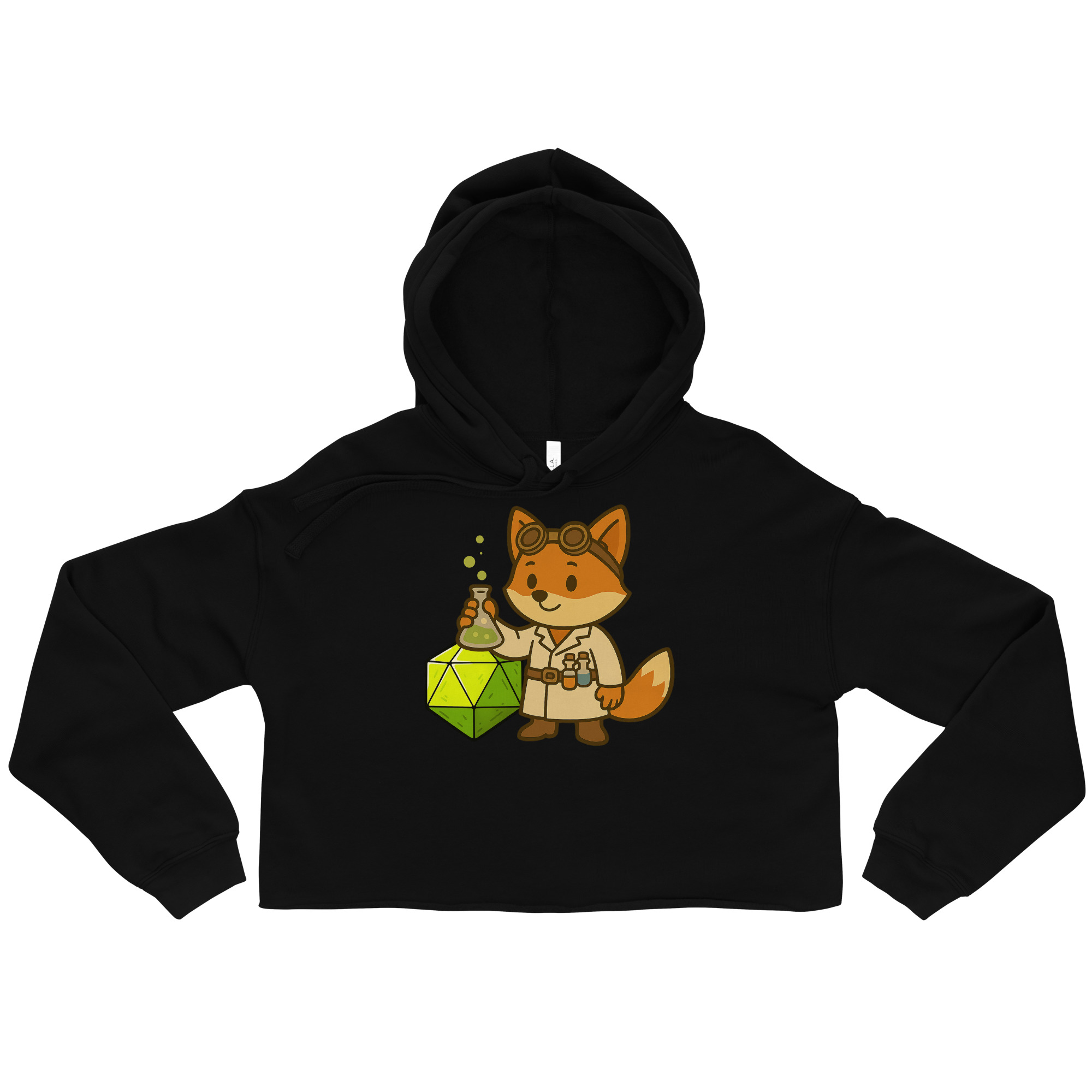 Dicefox Alchemist - DTF-Crop-Hoodie