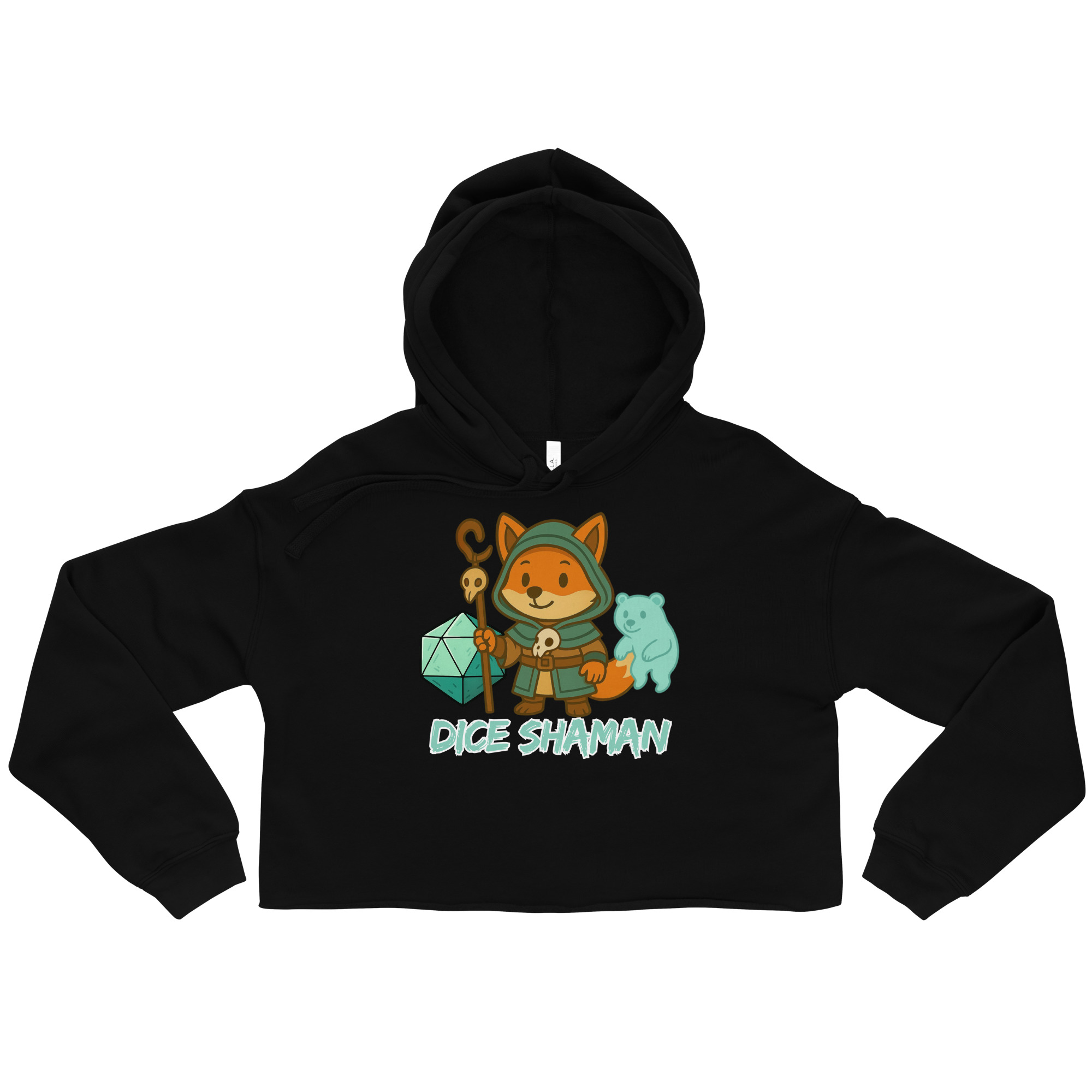 Dice Shaman - DTF-Crop-Hoodie