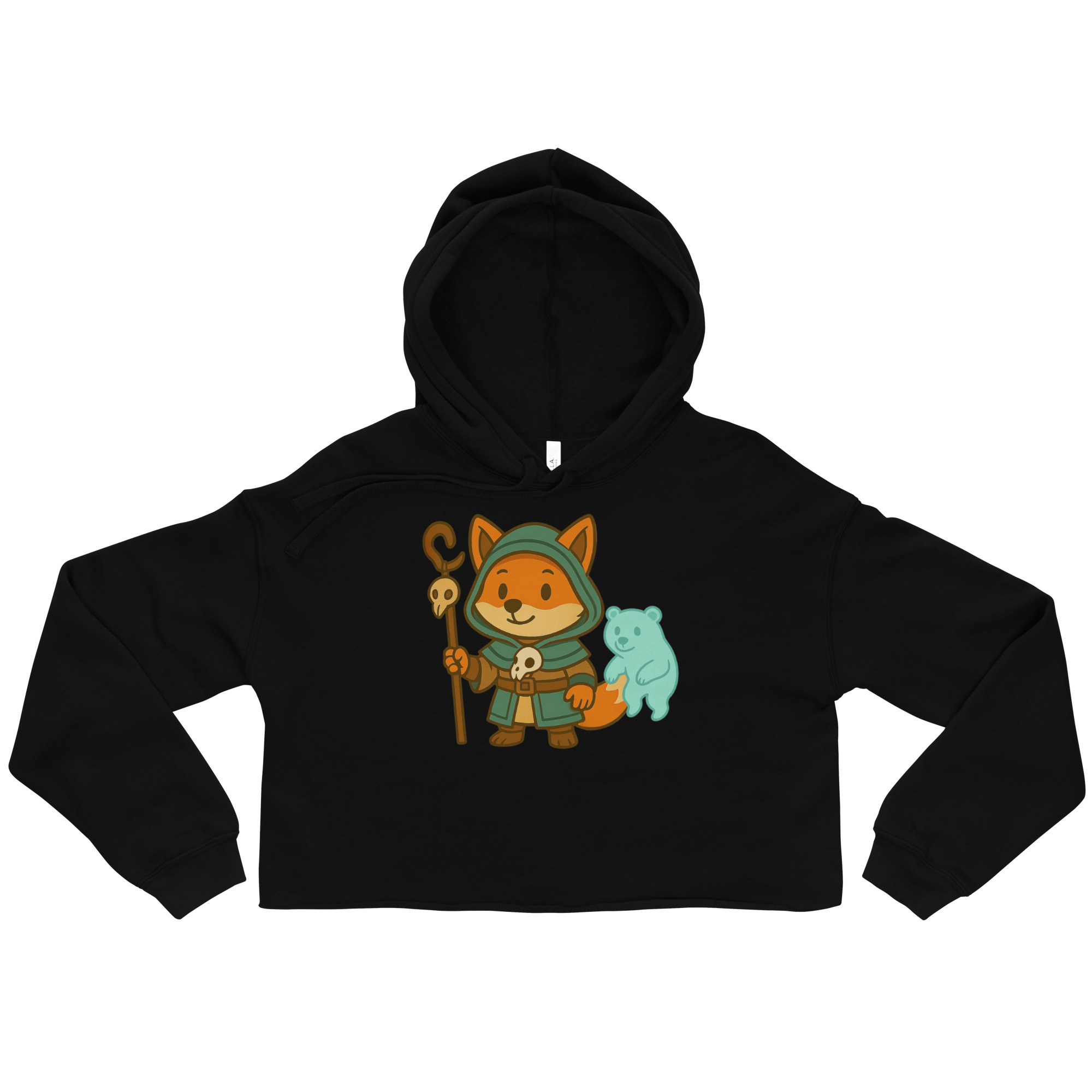 Fox Shaman - DTF-Crop-Hoodie