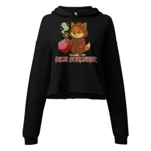 Dice Sorcerer - DTF-Crop-Hoodie