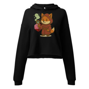 Dicefox Sorcerer - DTF-Crop-Hoodie