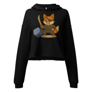 Dicefox Ronin - DTF-Crop-Hoodie