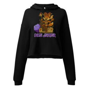 Dice Jester - DTF-Crop-Hoodie