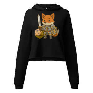 Dicefox Paladin - DTF-Crop-Hoodie