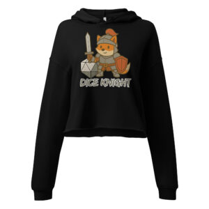 Dice Knight - DTF-Crop-Hoodie
