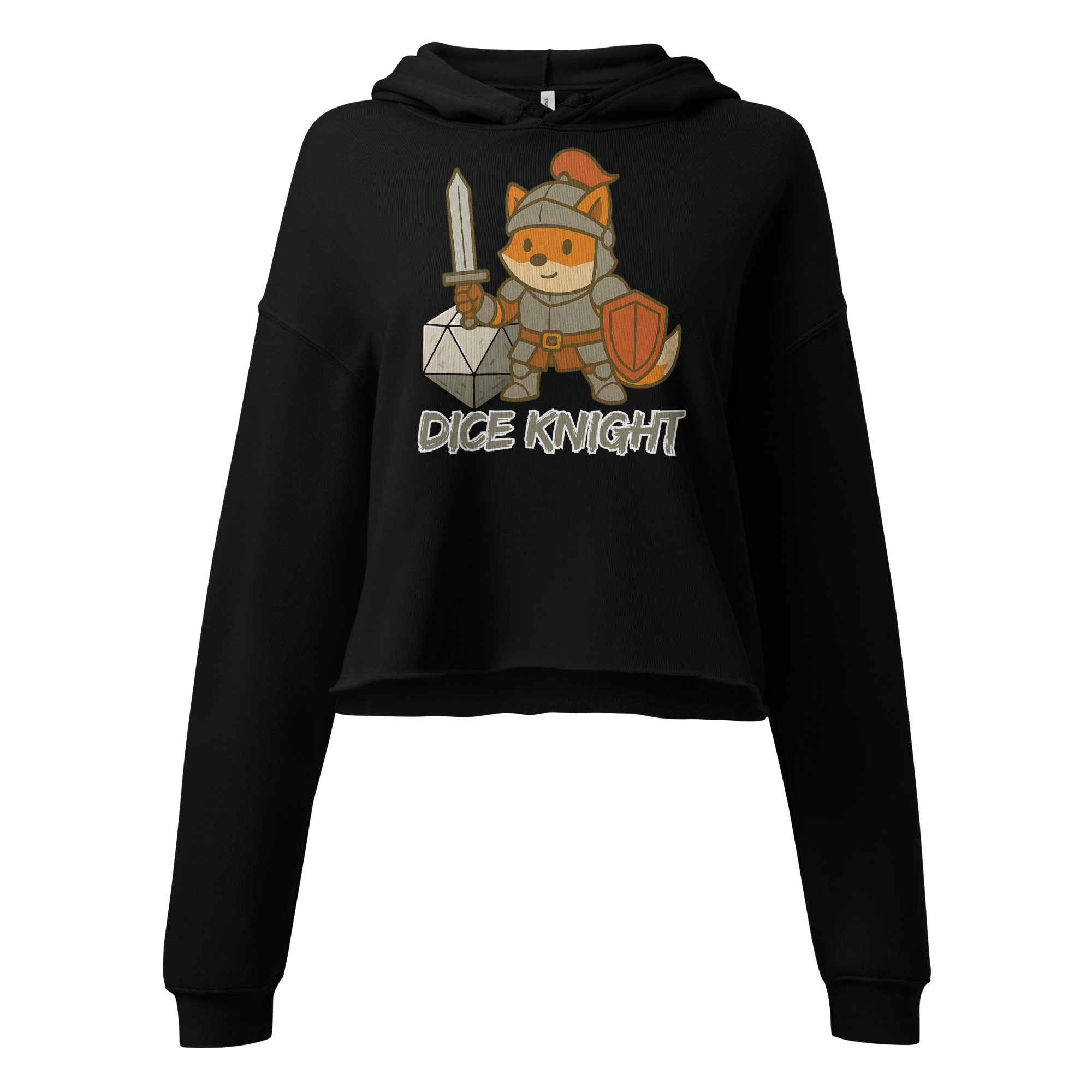 Dice Knight - DTF-Crop-Hoodie