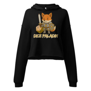 Dice Paladin - DTF-Crop-Hoodie