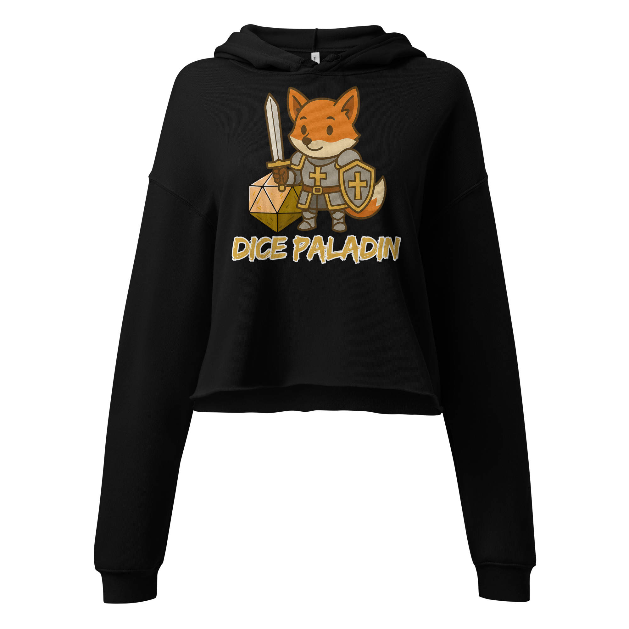 Dice Paladin - DTF-Crop-Hoodie