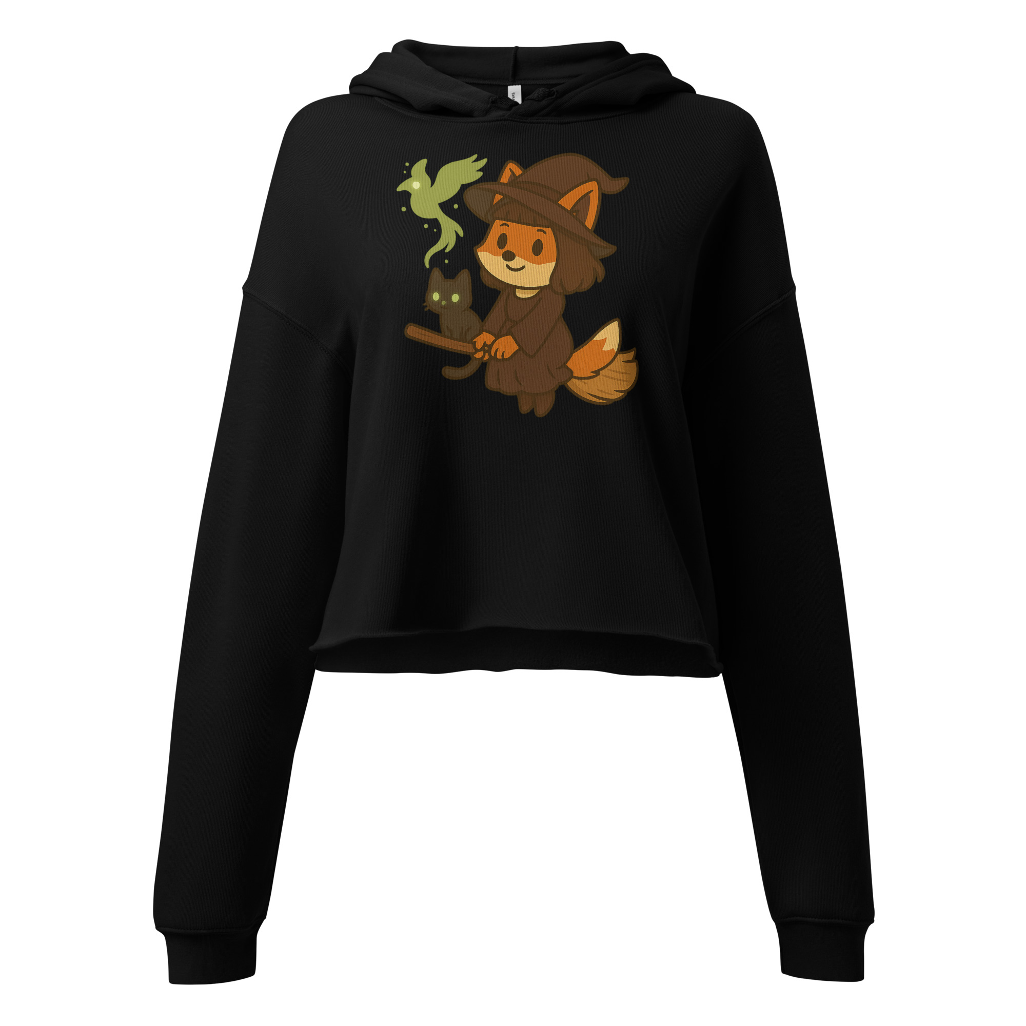 Fox Witch - DTF-Crop-Hoodie