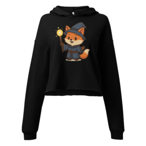 Fox Wizard - DTF-Crop-Hoodie