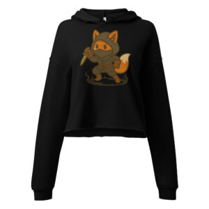 Fox Assassin - DTF-Crop-Hoodie