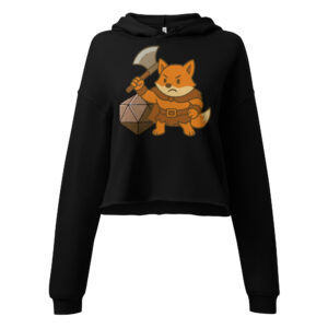 Dicefox Barbarian - DTF-Crop-Hoodie